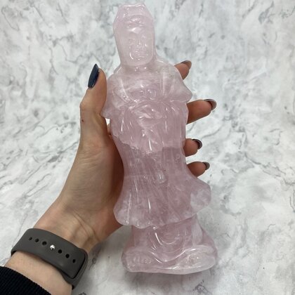 Rose Quartz Kwan Yin ~20cm