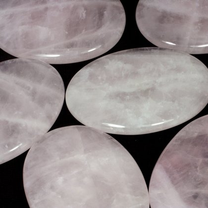 Rose Quartz Palm Stone ~70x50mm