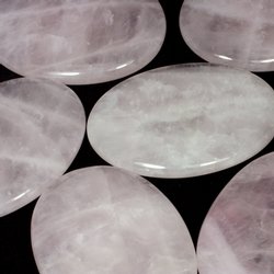 Rose Quartz Palm Stone ~70x50mm