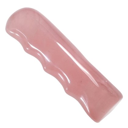 Rose Quartz Pro Grip Crystal Massage Wand ~80 x 25mm