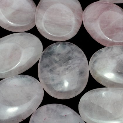 Rose Quartz Thumb Stone ~40mm