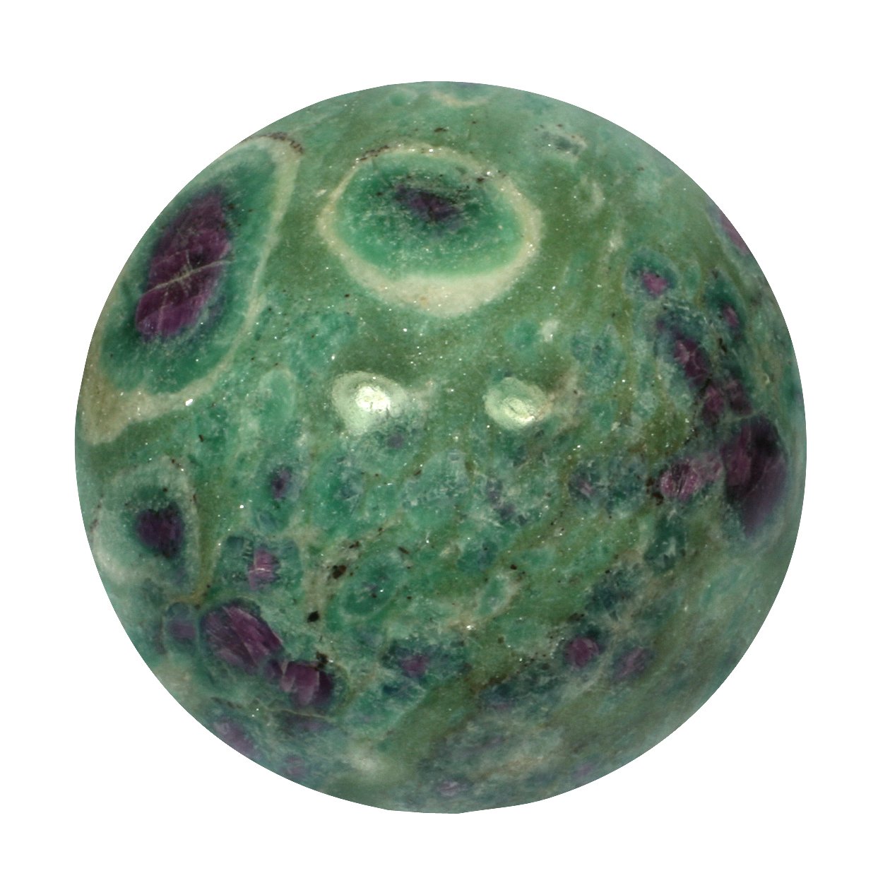 Ruby Fuchsite Crystal Sphere ~5cm