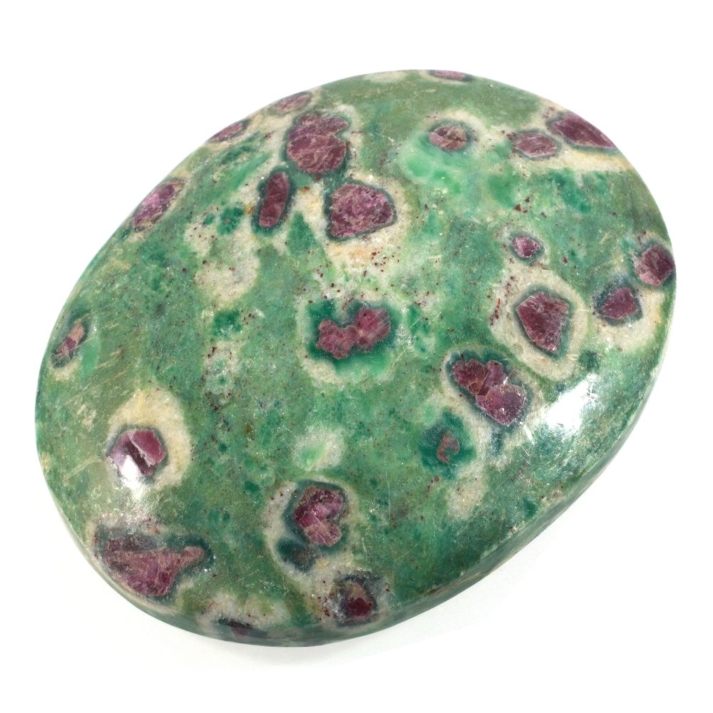 Beautiful Green Ruby Fuchsite Gemstone Polished Stone