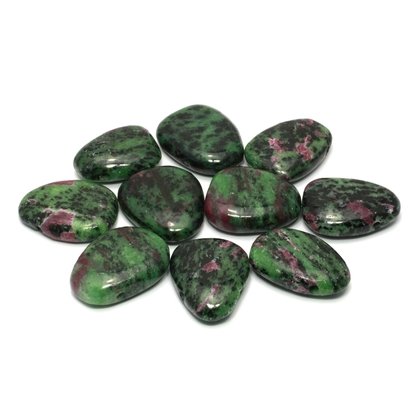 Ruby Zoisite Drilled Tumble Stone
