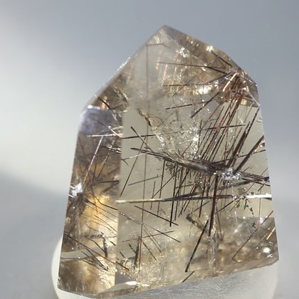 Rutilated Smoky Quartz Polished Point ~4.25 x 4cm
