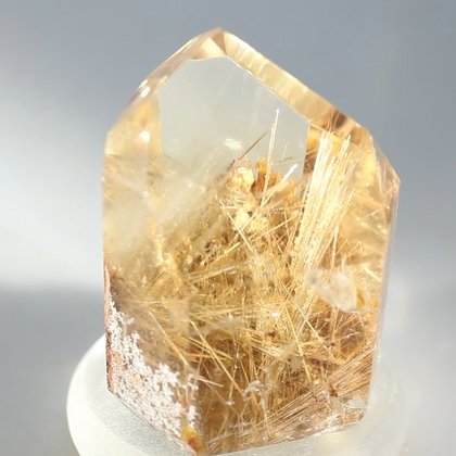 Rutilated Gold Quartz Polished Point ~4.5 x 3.5cm