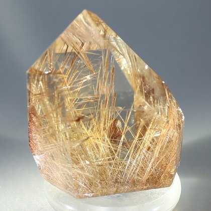 REMARKABLE Rutilated Phantom Citrine Point ~40 x 45mm