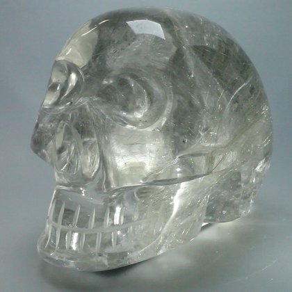 Rutilated Quartz Crystal Skull ~11 x 8cm