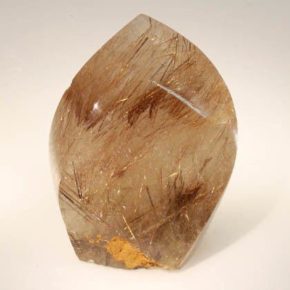 Rutilated Quartz Polished Point ~7.5 x 5.5cm