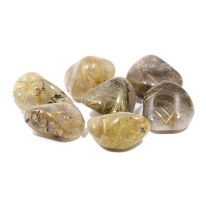 Rutilated Quartz Tumble Stone (25-30mm)