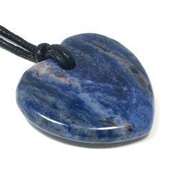 Sagittarius Birthstone Necklace - Sodalite Heart