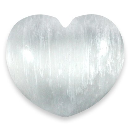 Selenite Crystal Heart ~45mm