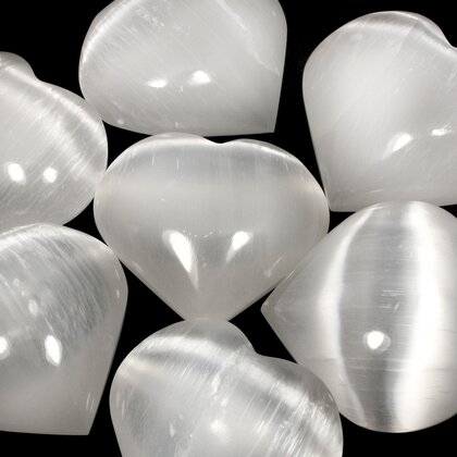 Selenite Crystal Heart ~45mm