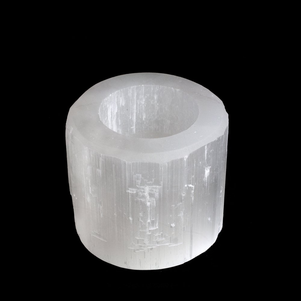 NATURAL SOLUTION Selenite Crystal Candle Holder, Tealight Candle Holder  Cup, 1 - Foods Co.