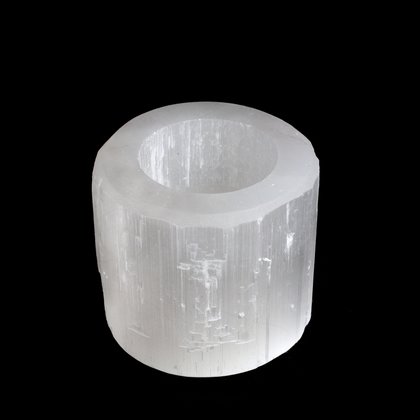 Selenite Tealight Candle Holder ~6cm