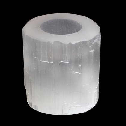 Selenite Tealight Candle Holder ~8cm