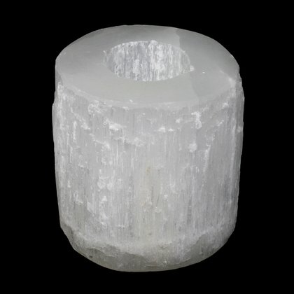 Selenite Tealight Candle Holder ~10cm