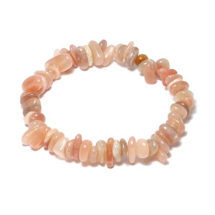 Shaded Moonstone Gemstone Chip Bracelet