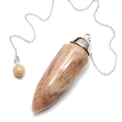 Shaded Moonstone Long Drop Pendulum