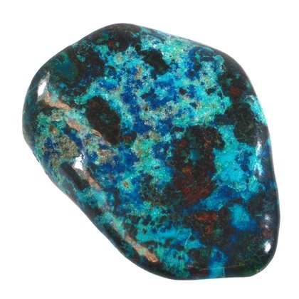 Shattuckite & Chrysocolla Tumblestone ~34mm