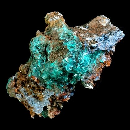 Shattuckite & Dioptase Mineral Specimen ~55mm