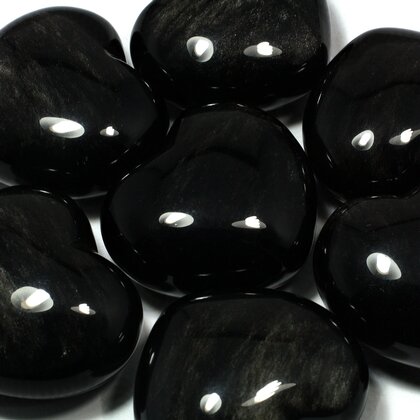 Sheen Obsidian Crystal Heart ~45mm