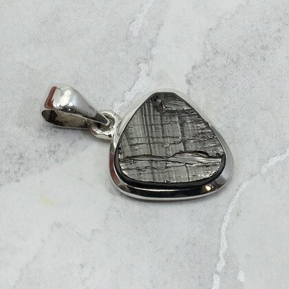 Shungite 925 Silver Pendant ~16mm