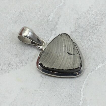 Shungite 925 Silver Pendant ~16mm