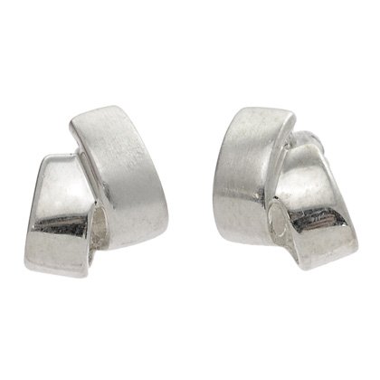 Silver Earrings - Thick Wrap 8mm