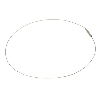 Single Strand Cable Choker with Twist Clasp - 17.5 Inch