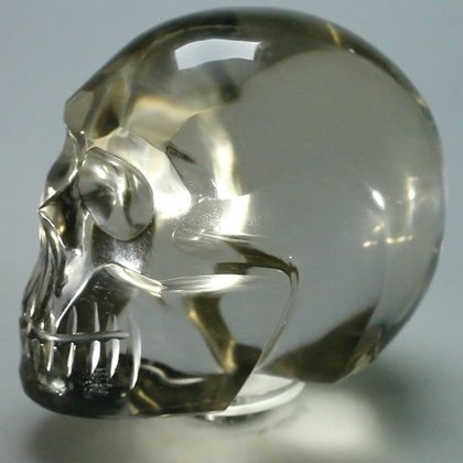 Smoky Citrine Crystal Skull ~74x58mm