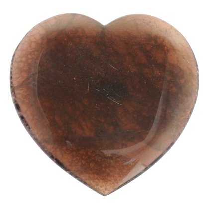 Smoky Fluorite Crystal Heart Gift Box - Large 10cm