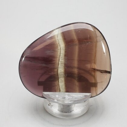 Smoky Fluorite Flat Tumblestone ~48mm