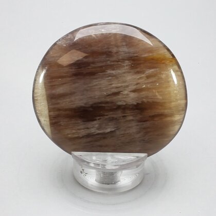 Smoky Fluorite Flat Tumblestone ~52mm