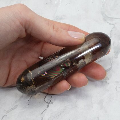 Smoky Quartz Crystal Massage Wand ~103mm