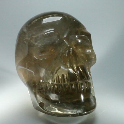 Smoky Quartz Crystal Skull ~11.3 x 7.8 cm