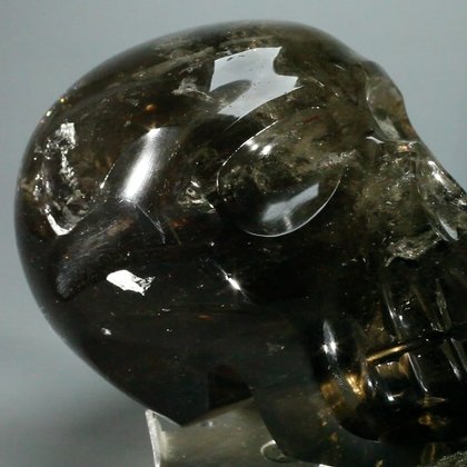 Smoky Quartz Crystal Skull ~12.1 x 6.9cm
