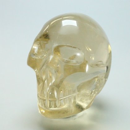 Smoky Citrine Crystal Skull ~69x59mm