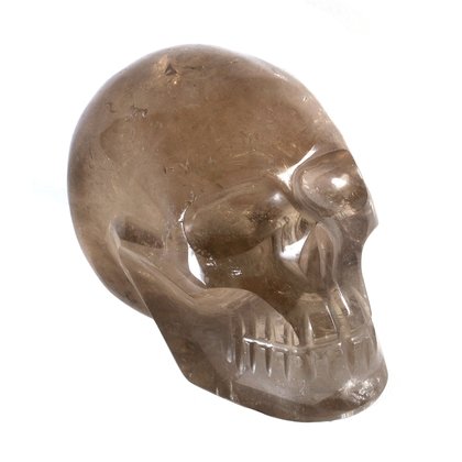 Smoky Quartz Crystal Skull ~7.5 x 5.2cm
