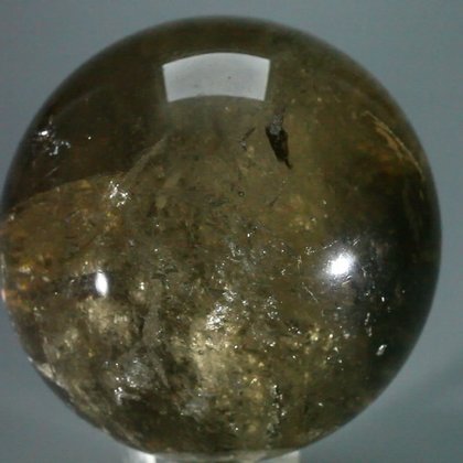 SUPERB Smoky Quartz Crystal Sphere ~7.8cm