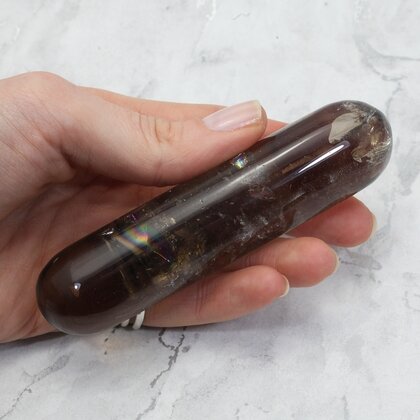 Smoky Quartz Crystal Massage Wand ~110mm