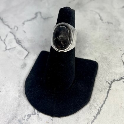 Smoky Quartz Oval 925 Sterling Silver Ring~7 US / O UK