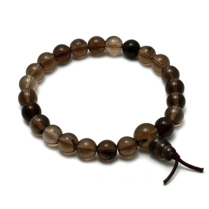 Smoky Quartz Power Bead Bracelet