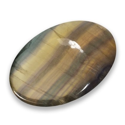 Smoky Rainbow Fluorite Thumb Stone