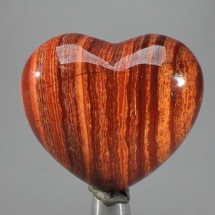 Snake Skin Jasper Crystal Heart ~45mm