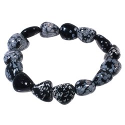 Snowflake Obsidian Bracelet - 'Recuperation'