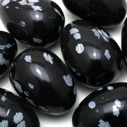 Snowflake Obsidian Crystal Egg ~48mm