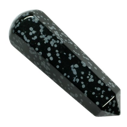 Snowflake Obsidian Crystal Massage Wand