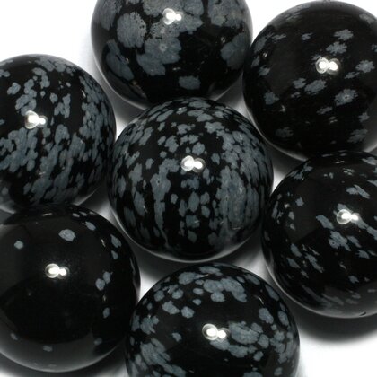 Snowflake Obsidian Crystal Sphere ~25mm