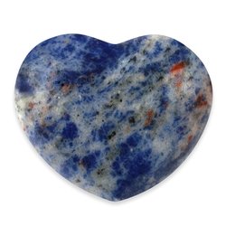 Sodalite Crystal Heart ~45mm